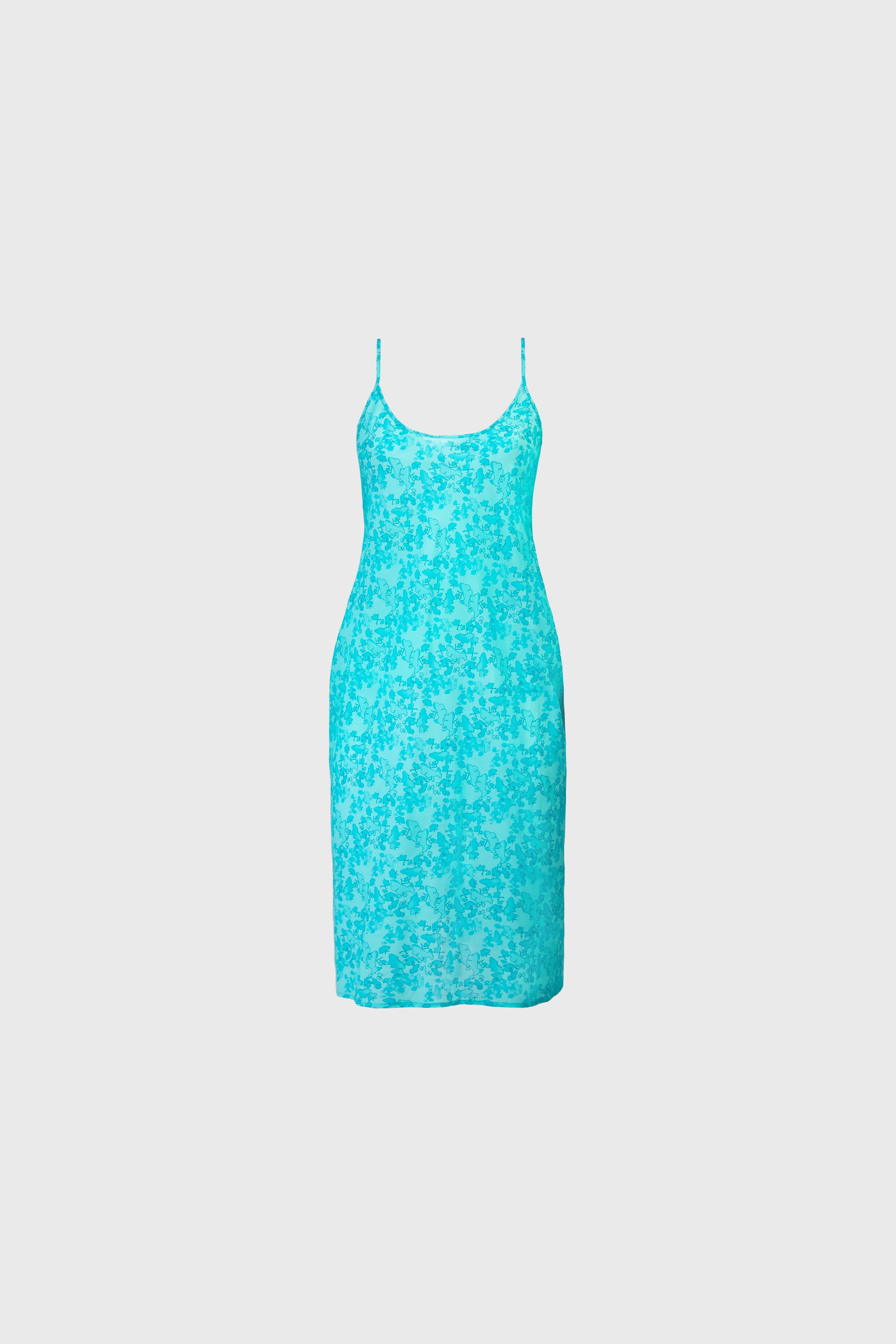 cotton slip dress midi Black / XS