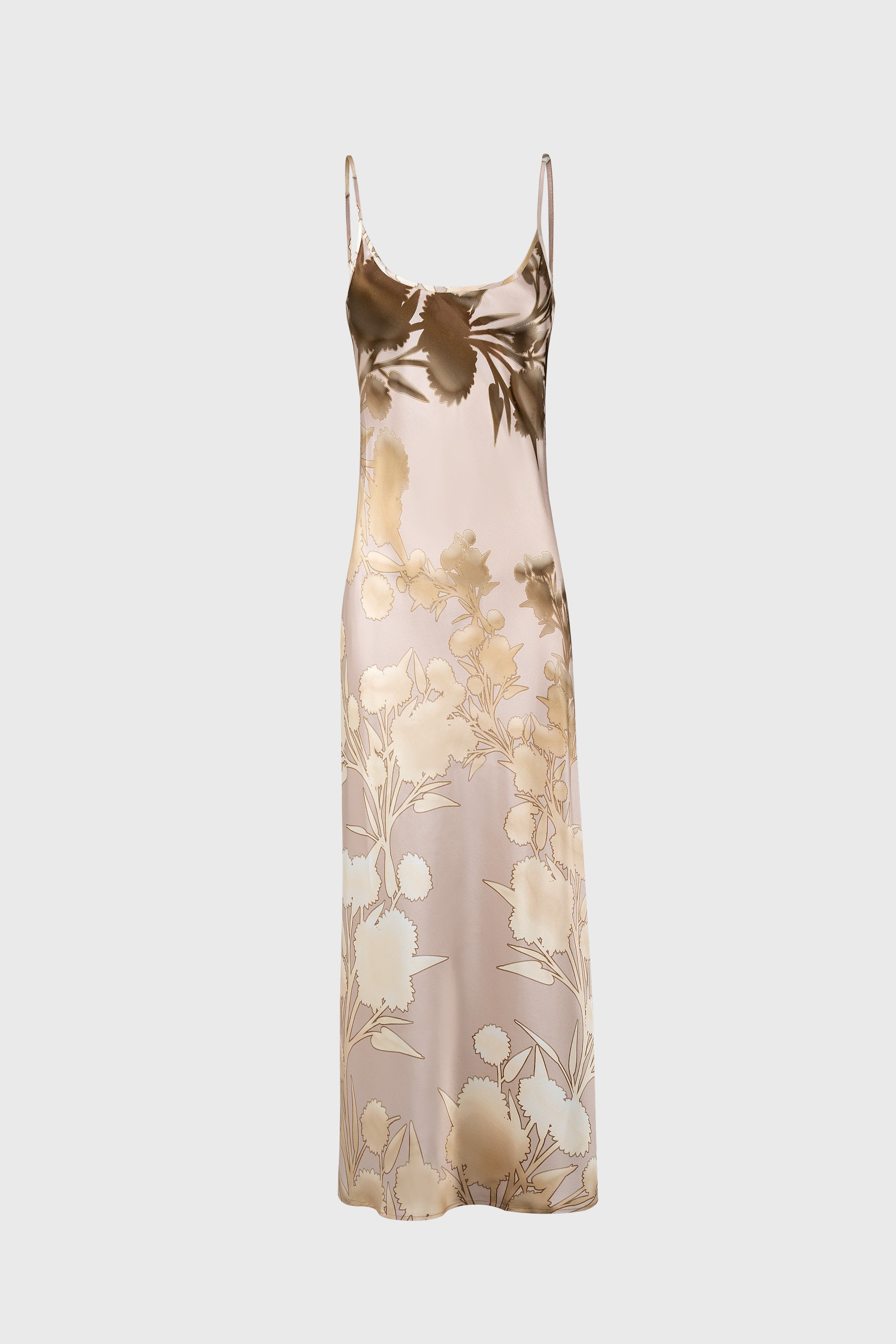 Edo Long Slip Dress Yuri Gold Silk Large Edo Long Slip Dress Yuri Gold Silk Large